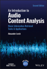 An Introduction to Audio Content Analysis By Alexander Lerch Cover Image