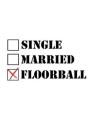 Single Married Floorball: Notizbuch Unihockey Notebook Innebandy Hockey 6x9 Punkteraster Cover Image