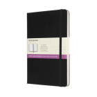 Moleskine Notebook, Ruled-Plain, Black, Large, Hard Cover (5 x 8.25) Cover Image