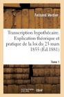 Transcription Hypothécaire Tome 1 (Sciences Sociales) Cover Image