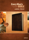 Every Man's Bible Niv, Large Print, Deluxe Explorer Edition (Leatherlike, Rustic Brown) By Tyndale (Created by), Stephen Arterburn (Notes by), Dean Merrill (Notes by) Cover Image