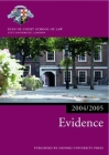 Evidence 2004/2005 (Blackstone Bar Manual) Cover Image