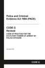 PACE Code G: Police and Criminal Evidence Act 1984 Codes of Practice Cover Image