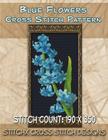 Blue Flowers Cross Stitch Pattern By Stitchx, Tracy Warrington Cover Image