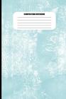 Composition Notebook: Grunge Pattern #1 in Light Turquoise (100 Pages, College Ruled) Cover Image