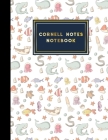 Cornell Notes Notebook: Cornell Note Taking, Cornell Notes Notepad, Note Taking Paper, Cute Sea Creature Cover, 8.5