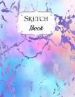 Sketch Book: Marble Sketchbook Scetchpad for Drawing or Doodling Notebook Pad for Creative Artists #10 Blue Purple Pastel Cover Image