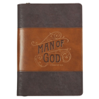 Journal Classic Zip Brown Two-Tone Man of God 1 Tim. 6:11 By Christian Art Gifts (Created by) Cover Image