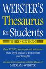 Webster's Thesaurus for Students Cover Image