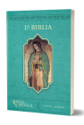 La Biblia Católica: Tamaño grande, Edición letra grande. Rústica, azul, con Virgen By Biblia de América Cover Image