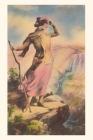 Vintage Journal Woman on Cliff Edge Cover Image