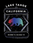 Lake Tahoe California: Notebook For Camping Hiking Fishing and Skiing Fans. 8.5 x 11 Inch Soft Cover Notepad With 120 Pages Of College Ruled By Delsee Notebooks Cover Image