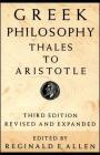 Greek Philosophy By Reginald E. Allen (Editor) Cover Image