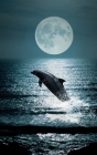 Notebook: Dolphin Dolphins Ocean Night Sky Cover Image