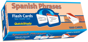 Spanish Phrases Flash Cards (1000 Cards): A Quickstudy Reference Tool By Joseph Levy Cover Image
