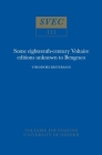 Some Eighteenth-Century Voltaire Editions Unknown to Bengesco: Fourth Edition, Revised and Much Enlarged (Oxford University Studies in the Enlightenment) Cover Image