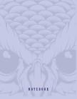 Notebook: Owl on purple cover and Dot Graph Line Sketch pages, Extra large (8.5 x 11) inches, 110 pages, White paper, Sketch, Dr Cover Image