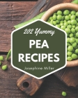202 Yummy Pea Recipes: Keep Calm and Try Yummy Pea Cookbook Cover Image