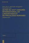 Actes Du Xxve Congrès International de Linguistique Et de Philologie Romanes. Tome II Cover Image