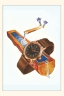 Vintage Journal Wristwatch on Wooden Trough By Found Image Press (Producer) Cover Image