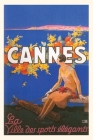 Vintage Journal Cannes Travel Poster Cover Image