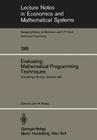 Evaluating Mathematical Programming Techniques: Proceedings of a Conference Held at the National Bureau of Standards Boulder, Colorado January 5-6, 19 (Lecture Notes in Economic and Mathematical Systems #199) By J. M. Mulvey (Editor) Cover Image
