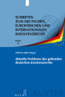 Aktuelle Probleme des geltenden deutschen Insolvenzrechts Cover Image