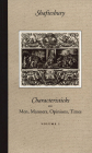 Characteristicks of Men, Manners, Opinions, Times By Shaftesbury Cover Image