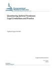 Questioning Judicial Nominees: Legal Limitations and Practice By Congressional Research Service Cover Image