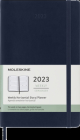 Moleskine 2023 Weekly Horizontal Planner, 12M, Large, Sapphire Blue, Soft Cover (5 x 8.25) By Moleskine Cover Image