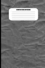 Composition Notebook: Wrinkled Cloth Texture Efffect (Gray / Grey) (100 Pages, College Ruled) Cover Image