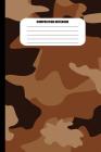 Composition Notebook: Camouflage (Brown and Orange) (100 Pages, College Ruled) Cover Image