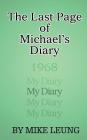 The Last Page of Michael's Diary By Mike Leung Cover Image