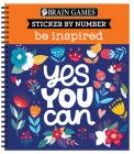 Brain Games - Sticker by Number: Be Inspired - 2 Books in 1 Cover Image