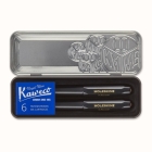 Moleskine Kaweco Ballpoint and Foutain Pen Set, Black, Medium Point and Medium Nib (0.7 MM), Blue Ink By Moleskine Cover Image