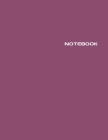 Notebook: Lined Journal - Stylish Euphoric Magenta - 120 Pages - Large 8.5 x 11 inches - Composition Book Paper - Minimalist Des Cover Image