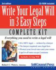 Write Your Legal Will in 3 Easy Steps [With CDROM] (Self-Counsel Legal) Cover Image