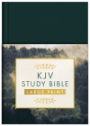 KJV Study Bible, Large Print [Gold Evergreen] By Compiled by Barbour Staff Cover Image