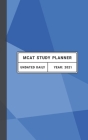 MCAT Study Planner: Undated daily MCAT planner. Use for MCAT study schedule and organizing MCAT prep. Ideal for MCAT practice and studying Cover Image