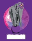 Composition Notebook: College Ruled - Purple Elefant Love - Back to School Composition Book for Teachers, Students, Kids and Teens - 120 Pag Cover Image