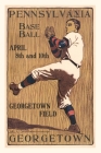 Vintage Journal Georgetown Baseball Poster By Found Image Press (Producer) Cover Image