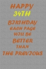 Happy 34th Birthday! By Awesome Printer Cover Image
