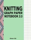 Knitting Graph Paper Notebook 2: 3 (Green-120): 120 Pages 2:3 Ratio Knitting Chart Paper By Bizcom USA Cover Image