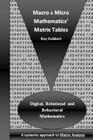 Macro and Micro Mathematics' Matrix Tables: Digital, Relational and Behavioral Mathematics, A systemic approach to Matrix Analysis Cover Image
