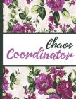 Best Mom Ever: Chaos Coordinator Beautiful Purple Foral Blossom Pattern Composition Notebook College Students Wide Ruled Line Paper 8 By Flowerpower, Robustcreative Cover Image