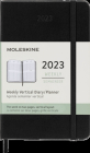 Moleskine 2023 Weekly Vertical Planner, 12M, Pocket, Black, Hard Cover (3.5 x 5.5) By Moleskine Cover Image