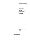 Army Regulation AR 600-20 Army Command Policy July 2020 By United States Government Us Army Cover Image