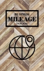 Business Mileage Tracker: Mileage Log Book with 490 Entries, 10 Entries per Page to Track Gas Mileage for Business & Taxes, Wood Herringbone By Mpp Notebooks Cover Image