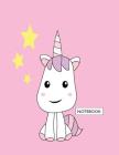 Notebook: Cute unicorn on pink cover and Dot Graph Line Sketch pages, Extra large (8.5 x 11) inches, 110 pages, White paper, Ske By Cutie Unicorn Cover Image