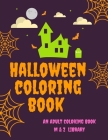 Halloween Coloring Book: Coloring Book for Adults with Beautiful Drawings, Adorable Animals, and Spooky Characters. By M. &. Z. Library Cover Image